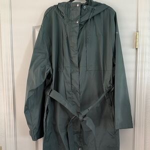 Columbia Forest Green Pardon My Trench Jacket